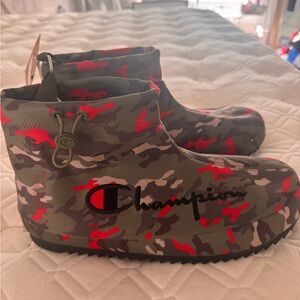 Champion Camouflage Red and Gray Loafers